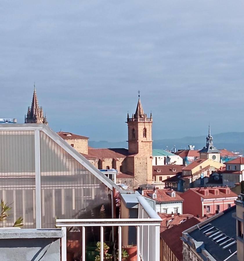 奥维耶多Atico Quintana II - Con Terraza, En El Centro Con Wifi Y Garaje公寓 外观 照片